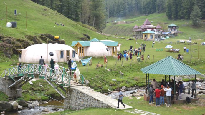 View of Jai Valley of Bhaderwah on Sunday.