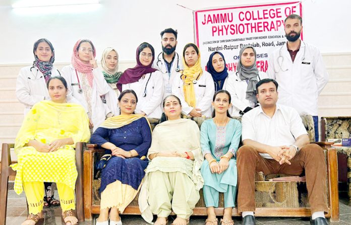 A team of doctors, who organised a Free Physiotherapy Camp at JCP on Thursday.