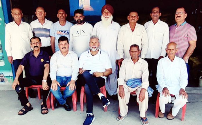 All India Jat Maha Sabha members during a meeting in Kathua on Friday.
