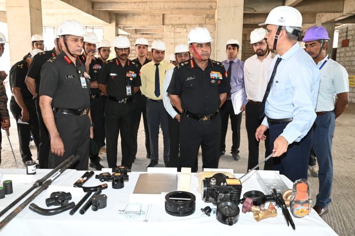 Army chief visits Thal Sena Bhawan construction site; complex to be completed by Jun 2025