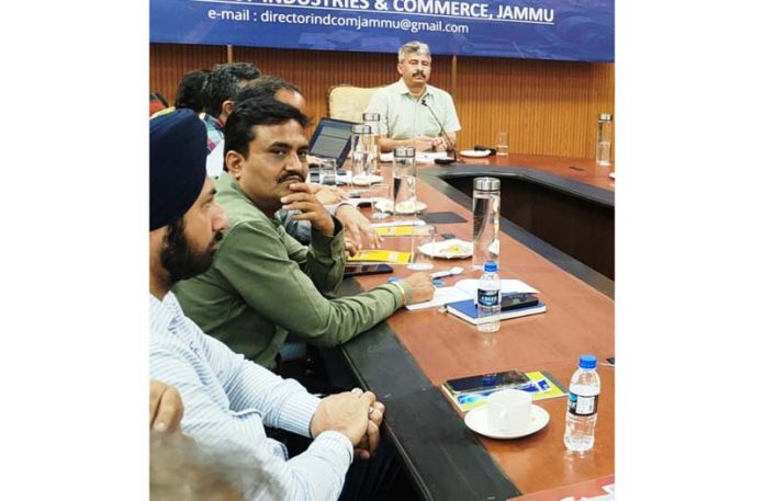 Investor’s meet in progress at Jammu on Saturday.