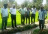 Director Agri A S Reen during visit to SM Farm Chinore.