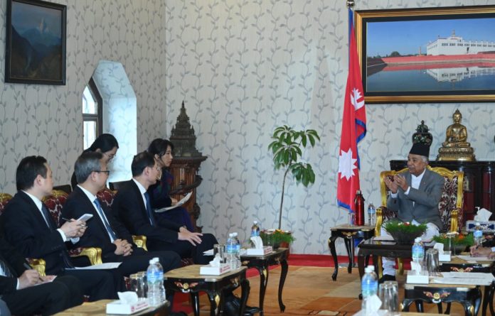 Chinese Vice Minister meets President Paudel, Foreign Minister Shrestha