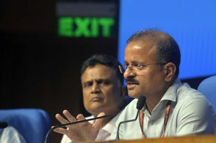 Secretary of Higher Education Department K. Sanjay Murthy and NTA DG Subodh Kumar Singh address a press conference on the NEET issue in New Delhi on Saturday. (UNI)