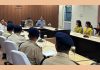 SSP Jammu, Dr Vinod Kumar, briefing probationary DySPs during a meeting on Wednesday.