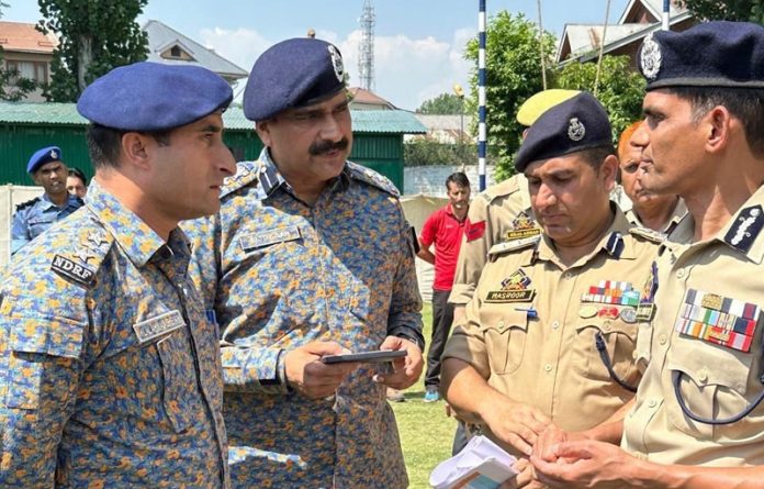ADGP Law and Order reviewing preparations for Amarnath Yatra.
