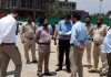 Transport Commissioner Rajinder Singh Tara during visit to Anantnag on Wednesday.