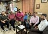Laghu Udyog Bharati office bearers during meeting in Jammu.