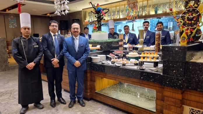 Officials of Radisson Blu launching Dogri Food festival in Jammu on Saturday.