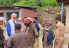 DPAP leader G M Saroori interacting with people in Chhatroo.