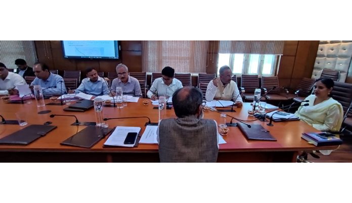 Commissioner Secretary, H&UDD Mandeep Kaur chairing a meeting.