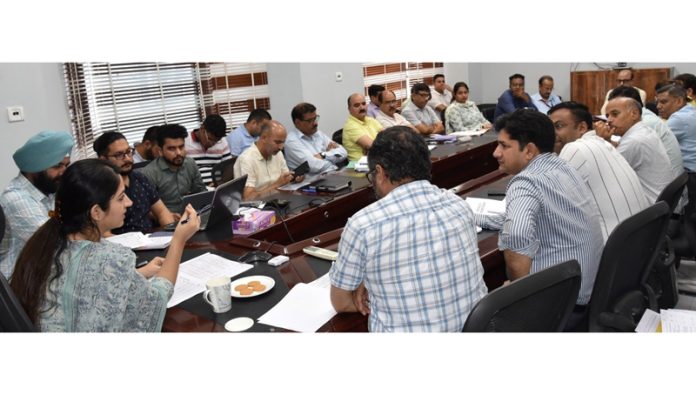 DDC Udhampur chairing a meeting on Thursday.
