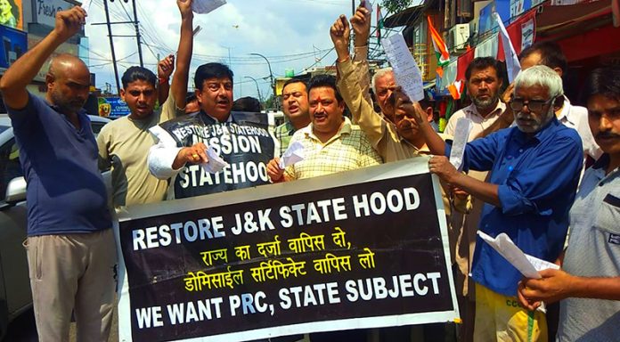 MSJK demands Statehood before Assembly elections