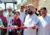 Congress leader Taranjit Singh Tony inaugurating a Custom Hiring Center in RS Pura on Wednesday.