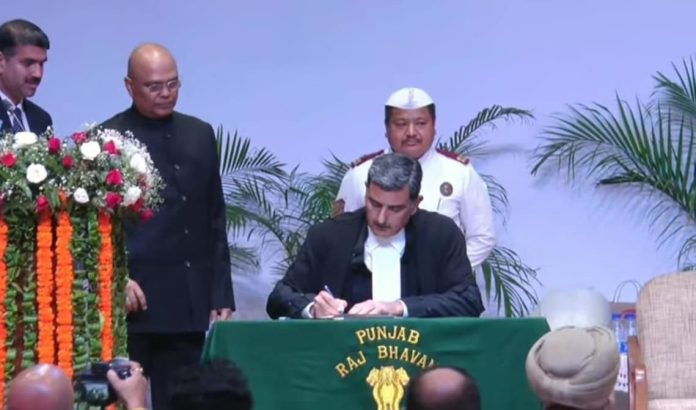 Justice Nagu Sworn-In As Chief Justice Of Punjab And Haryana High Court