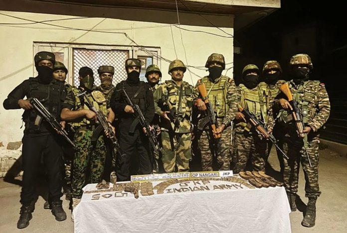 Arms, Ammunition Recovered During Search Operation In J&K's Kupwara