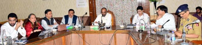 Chairperson NCBC chairing a meeting on Monday.
