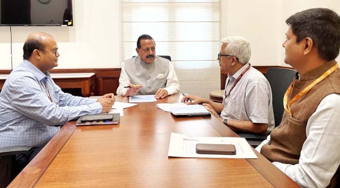 Union Minister Dr Jitendra Singh convening a high level meeting of 