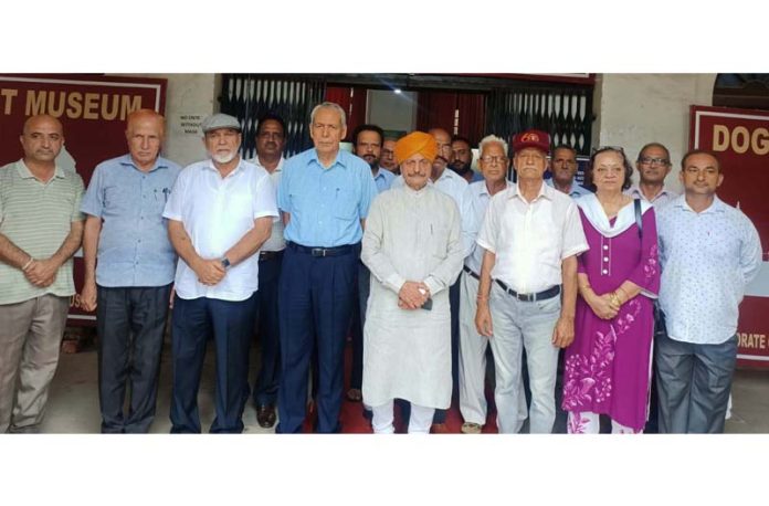 Dogra Sadar Sabha Core Committee members during visit to Mubarak Mandi.