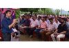 DC Kathua Dr Rakesh Minhas addressing a gathering at village Juthana on Wednesday.