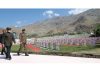 Prime Minister Narendra Modi at the Shradhanjali Samaroh organised on the occasion of 25th Kargil Vijay Diwas at Kargil War Memorial (Drass), in Ladakh on Friday. (UNI)