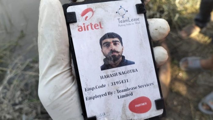 ID card of missing Jourian youth Harash Nagotra.