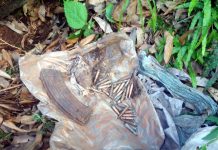 Rusted ammunition recovered by police in Mahore area of Reasi on Monday. -Excelsior/Romesh Mengi
