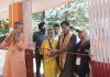 Union Minister of State for Home Nityanand Rai inaugurating Uma Bhagwati Temple at Brariangan, Anantnag on Sunday.