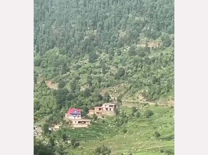 A view of village Badnota in Billawar area where the terrorists struck on Monday.