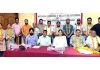 Newly elected members of J&K Taekwondo Association posing along with returning officers, observers and dignitaries.