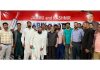 Apni Party President Syed Mohammad Altaf Bukhari along with members of a delegation from Yaripora, Kulgam, in Srinagar on Tuesday.