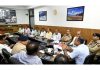 Div Com chairing a meeting at Jammu on Friday.
