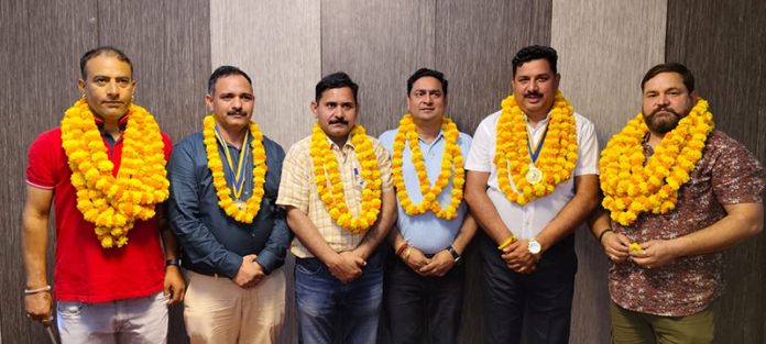 Newly elected team of Lions Club Samba.