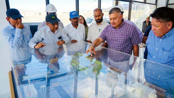 Amit Sharma inspecting nation's first Green Hydrogen Mobility Project.