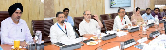 Commissioner Secretary I&C Vikramjit Singh chairing a meeting.