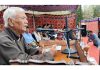 A speaker delivering a lecture during a function organized in Leh on Tuesday.