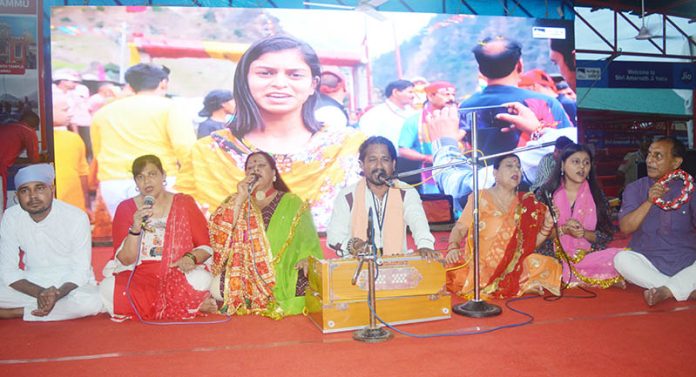 BLSKS artists performing during a programme in Jammu on Friday.