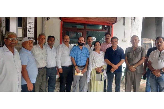 Saksham leaders at a meeting in Lakhanpur.