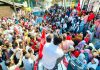 Omar Abdullah during election campaign rally in Budgam.