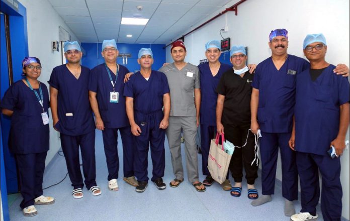 Dr. M.R Attri of GMC Srinagar along with others at annual National Conference of Hernia Surgeons in Indore.