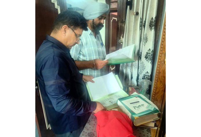 ACB team conducting searches in Jammu on Wednesday.