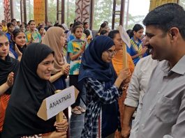 DIG Shridhar Patil interacting with Chess players during the inaugural event at Batote.