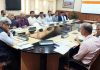 Chief Secretary Atal Dulloo chairing a meeting on Tuesday.