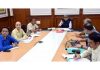 CS, Atal Dulloo chairing a meeting on Thursday.