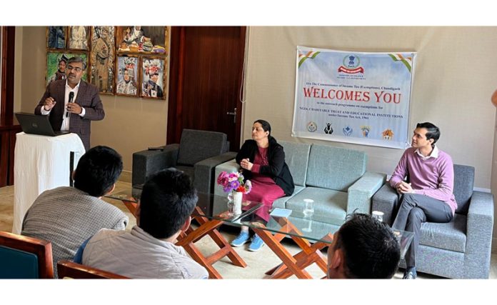 Income Tax Department officers during Taxpayer Outreach Prog in Kargil.