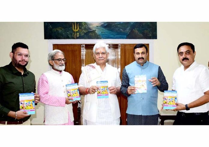 LG Manoj Sinha releasing a book on Friday.