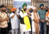 BJP national spokesman and other party leaders performing Ardas at a Gurudwara in Jammu on Sunday.