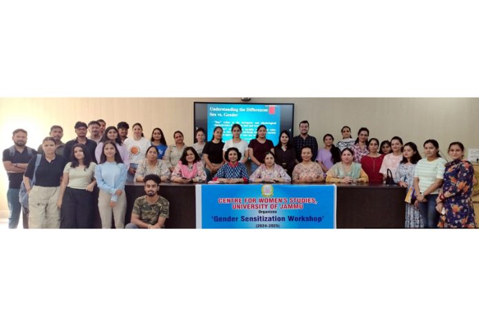 Resource persons and participants of Gender Sensitization workshop at JU.