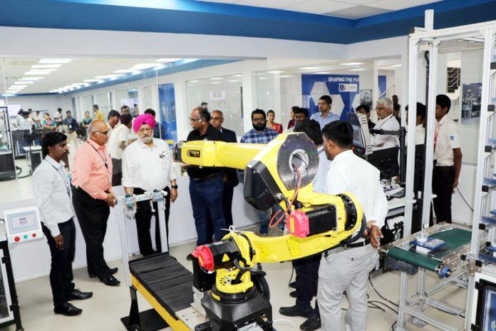 Dr S Vaidhya Subramaniam, VC of SASTRA University inspecting the equipments on Friday.