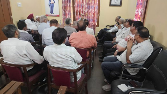 Members of BDSA J&K attending advisory committee meeting at Roopnagar, Jammu.